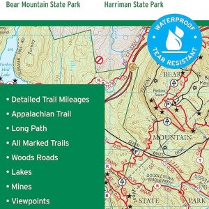 Harriman-Bear Mountain Trails Map, 2023: Bear Mountain State Park, Harriman State Park