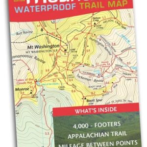 White Mountains Waterproof Hiking Trail Map